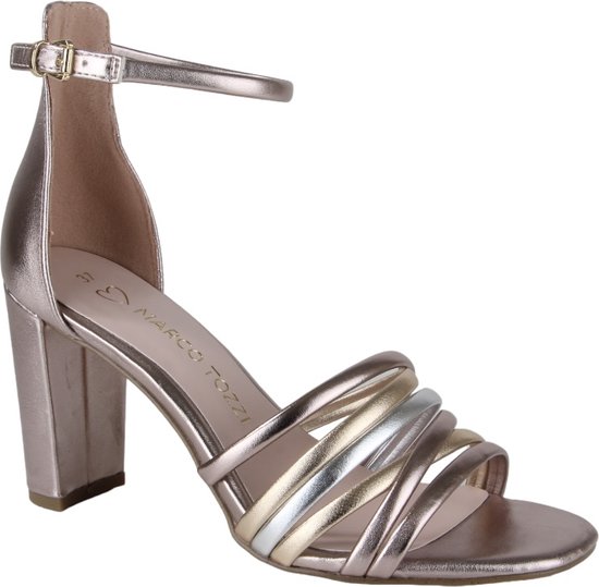 Marco Tozzi 2-28386-42-532 dames sandalen gekleed maat 39 metallic
