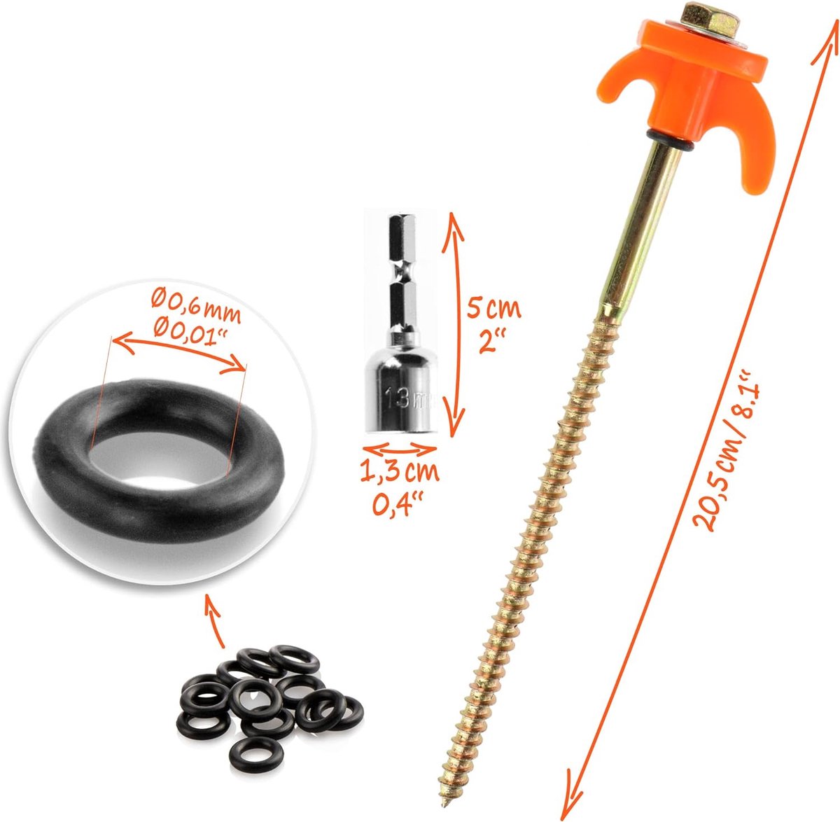 Lot De 12 Piquets De Tente Résistants Aux Tempêtes De 20 Cm Sardines Solides Pour Camping Camping Piquets De Tente En Acier Pour Sols Durs 97519862