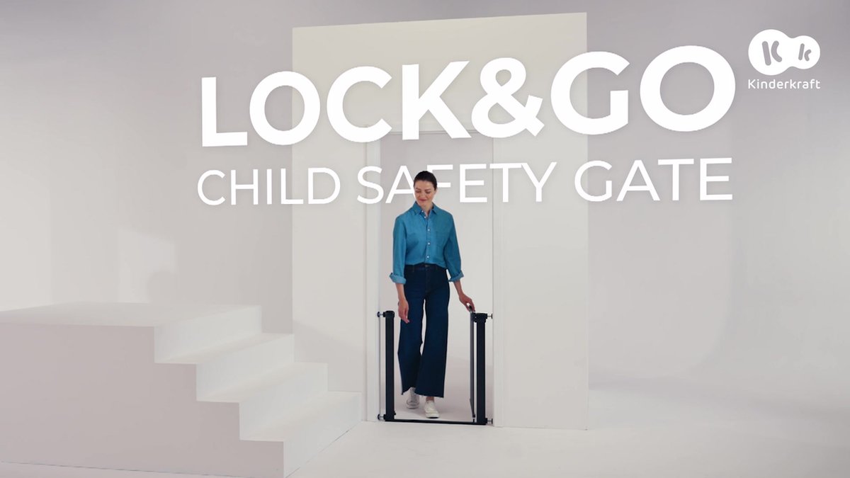 Barrière de sécurité Kinderkraft LOCK & GO extensible