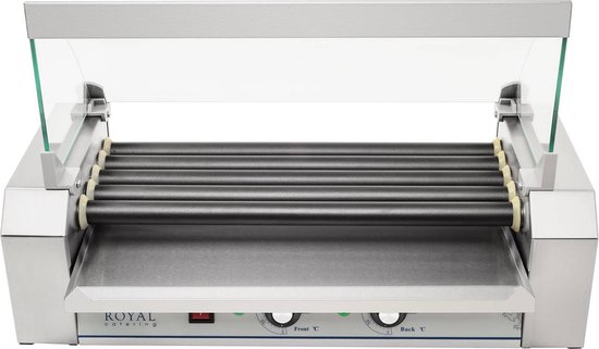 Royal Catering Hotdog Grill - 5 rollers - Teflon - Royal Catering