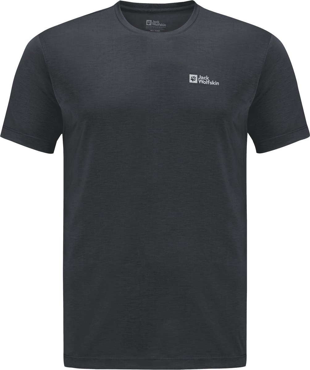 Jack Wolfskin VONNAN S/S T M Heren Outdoorshirt - phantom- Maat S
