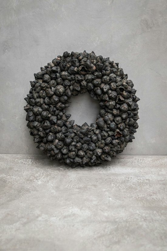Couronne - Krans 'Coco Fruit' (Black, 40cm)