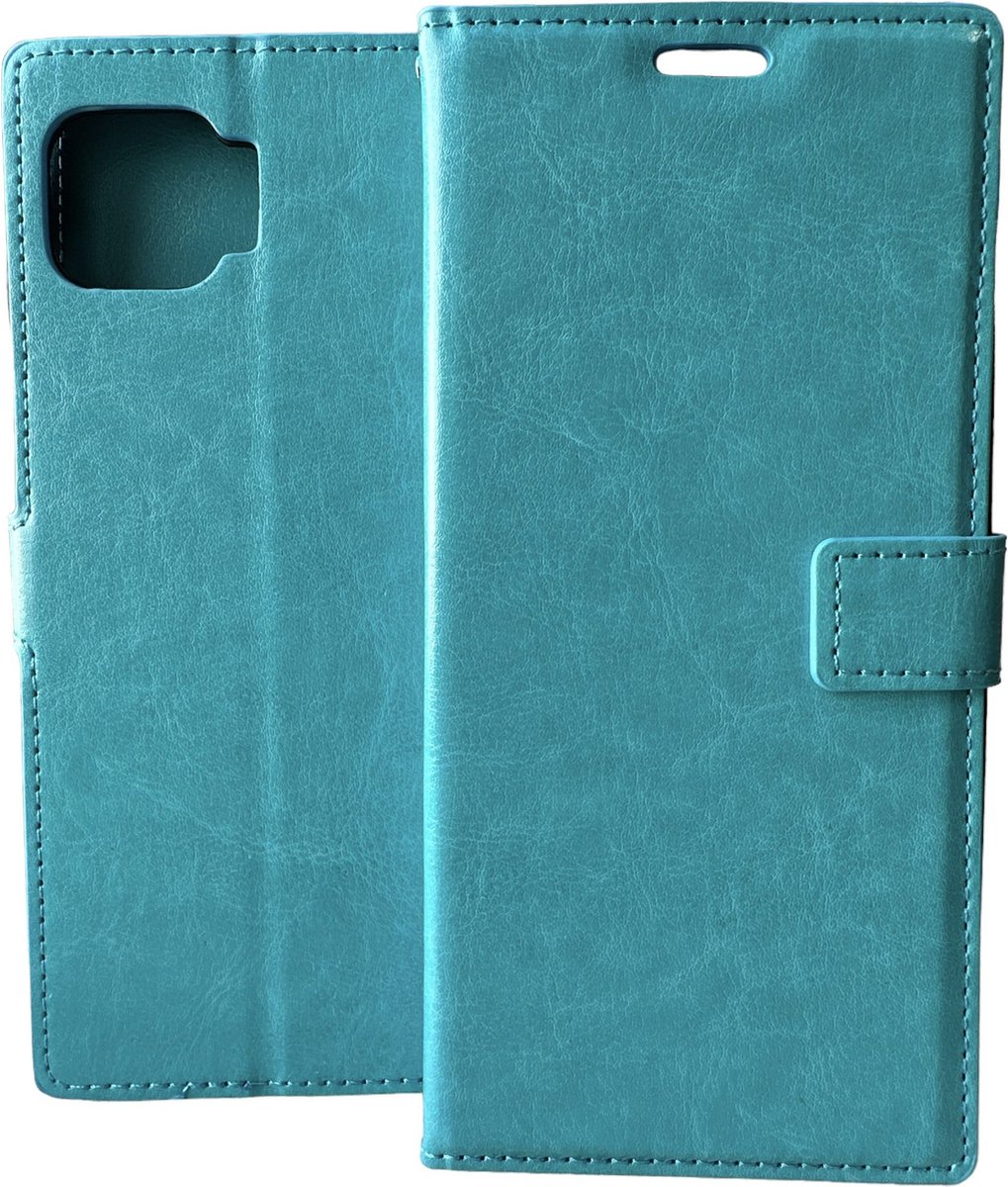 Portemonnee Book Case Hoesje Geschikt voor: Oppo A73 - turquoise