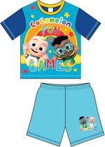 Cocomelon shortama - blauw - CoCo Melon shortama / korte pyama - maat 104