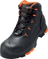 Uvex 2 Stiefel S3 65033 Schwarz, Orange (65033)-50 (Weite 12)