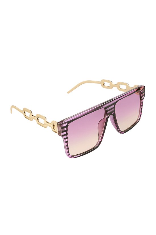Zonnebril poot met schakel - zwart/roze van Vero Moda — afbeelding 2
