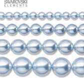 Swarovski Elements, 100 stuks Swarovski Parels, 4mm, light blue (5810)