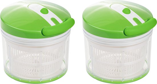 Nicer Dicer Twist, handsnijder – mandoline – hakmachine – multisnijder - snijmachine - set van 2