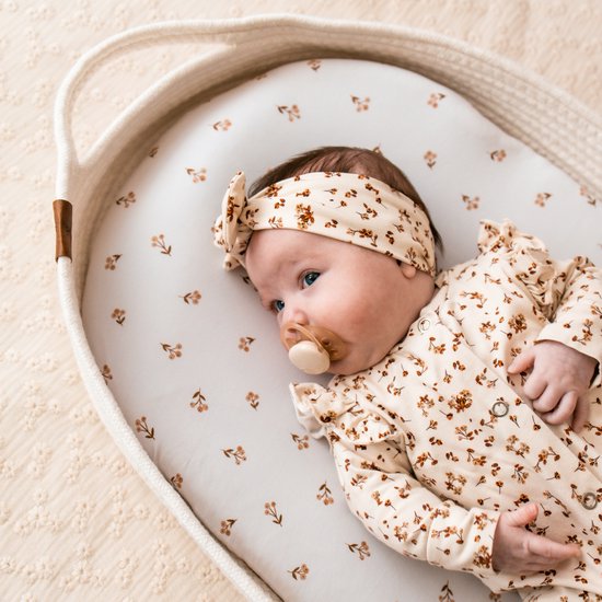 Little Moon Matrashoes van Biologisch Katoen - Matrashoes Verschoonmand - Winter Berries — afbeelding 2