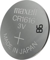 Batterie au lithium Maxell - Pile Knoopcel - CR1616 - 2 pièces - 3V - Fabriqué au Japon