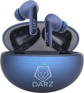 DARZ Draadloze Oordopjes - Draadloze Oortjes Bluetooth - Oordopjes Draadloos - Oortjes Draadloos - Bluetooth Oordopjes - Sport Oordopjes met Ruisonderdrukking - ANC en ENC - Blauw