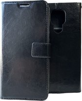 Portemonnee Bookcase Hoesje Geschikt voor: Motorola Moto E5 Play - Zwart