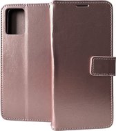 Portemonnee Bookcase Hoesje Geschikt voor: Motorola Moto E13 - Rosegoud