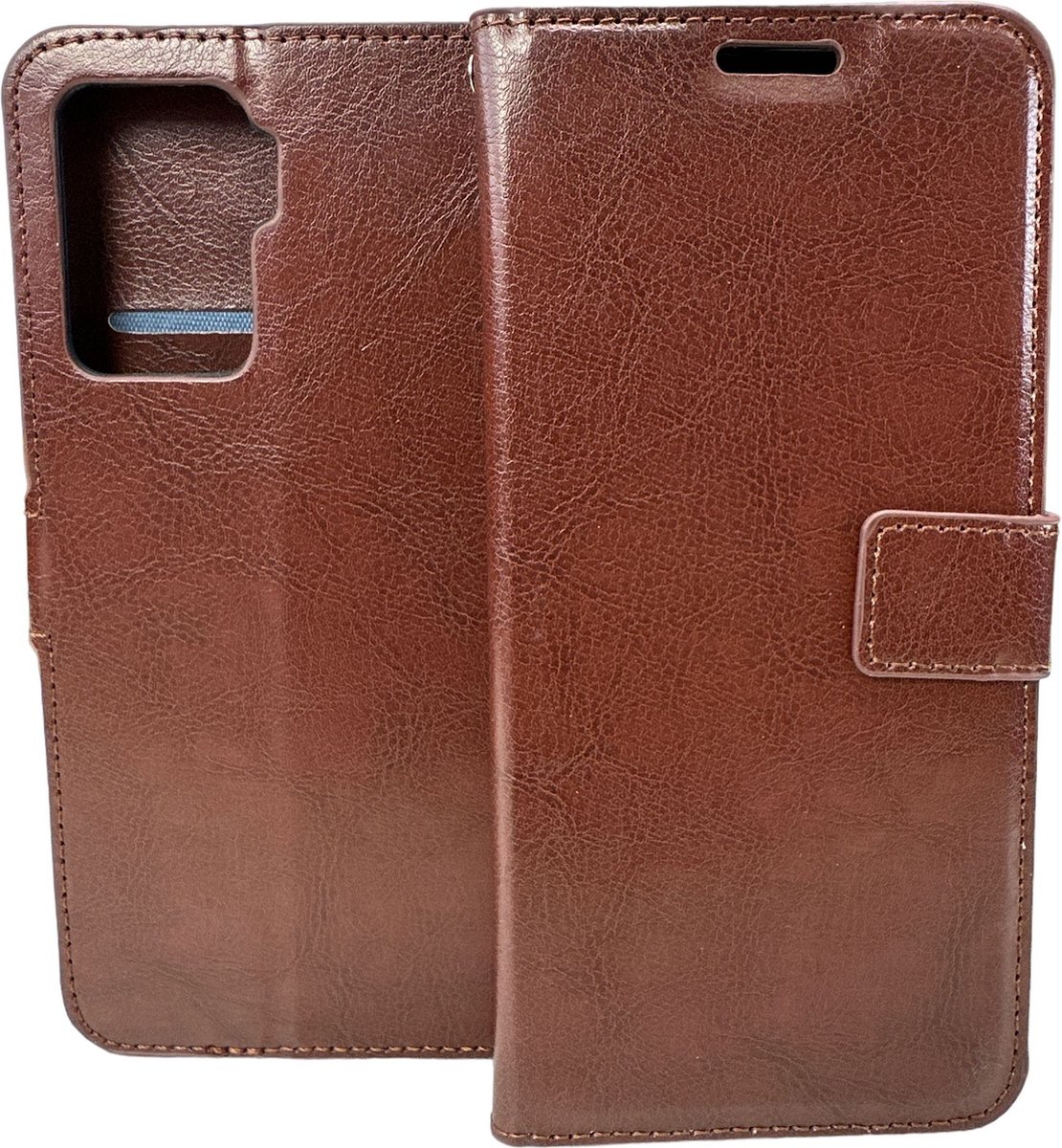 Portemonnee Book Case Hoesje Geschikt voor: Oppo A94 5G - bruin