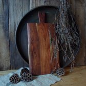 Broodplank/ snijplank handgemaakt van acaciahout 50 cm/houten dienblad/serveerplank
