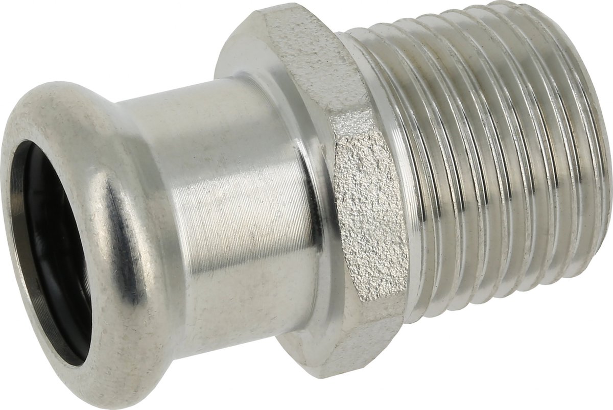 Bonfix Press - RVS 316 - perskoppeling - Punstuk - 2" x 54 mm - buitendraad - KIWA - DVGW - WRAS keur