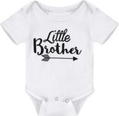 Little Brother Romper – Romper broertje – (Leeftijd ca. 4-6 maanden) – Wit - Pijl