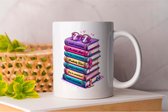 Mok Happy Chapters - BookLovers - Gift - Cadeau - Readers - Bookworms - Bookish - Boekenliefhebbers - Lezers - Boekenwormen - Boekverslaafd