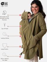 Zingy Wear - Veste CozyHug - Vert kaki foncé - Medium - Manteau - Bébé - Vêtements de maternité - Vêtements pour Bébé - Maternité - Veste de portage