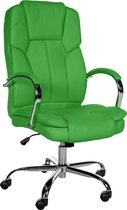 CLP XXL BIG Xanthos Bureaustoel - Voor volwassenen - Ergonomisch - Met armleuningen - Kunstleer - groen