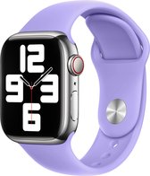 Bandje geschikt voor Apple Watch siliconen 42/44/45mm series 3 4 5 6 7 SE lila