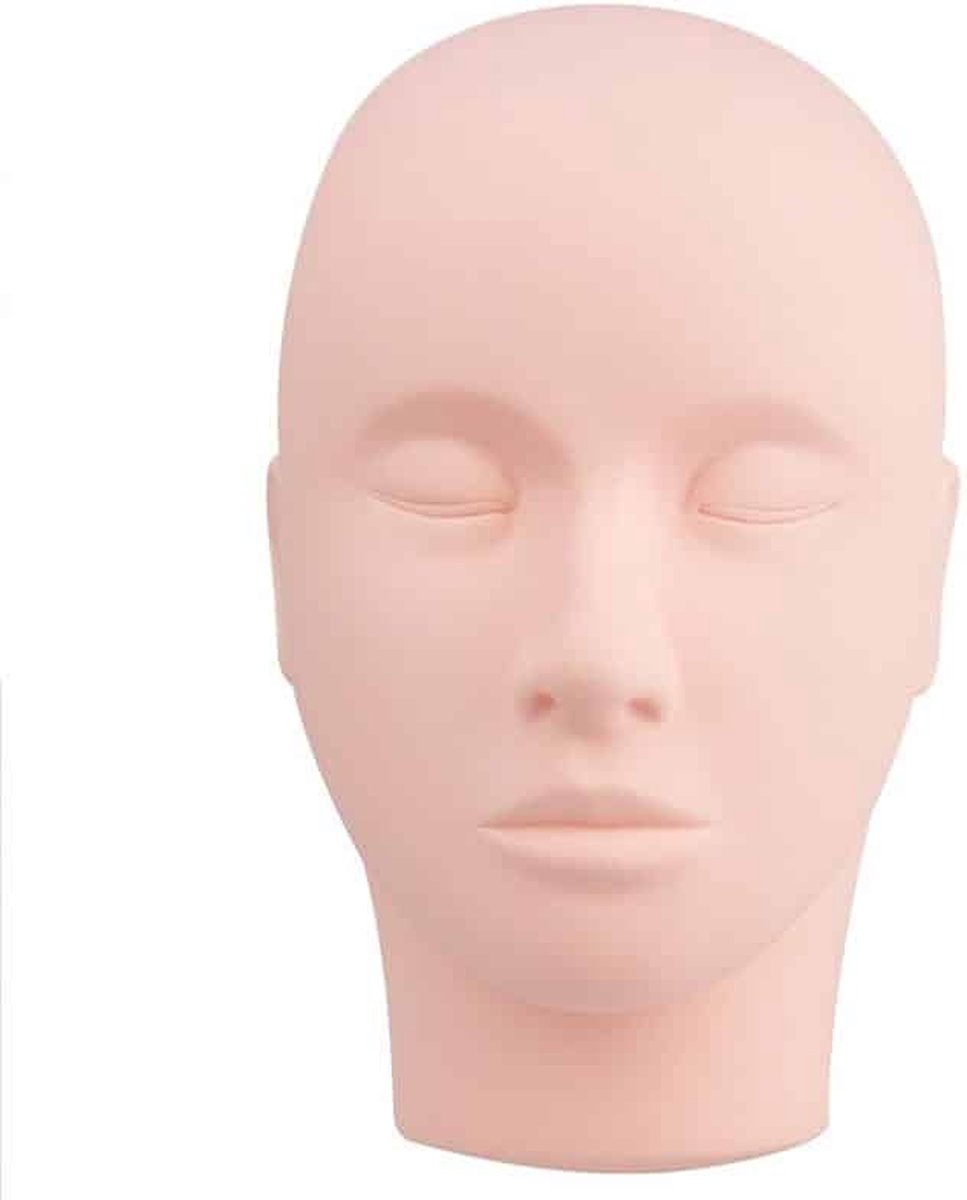 Oefenhoofd Wimperextensions - Mannequin Gezicht - Wimperextensions starters pakket - Training Praktijk Cosmetica