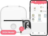 Phomemo® Mini Fotoprinter voor Smartphones - Inclusief App en 1 Rol Papier - Mobiele Fotoprinter - Pocket Printer - Draadloos Afdrukken - Stickerprinter - Wit