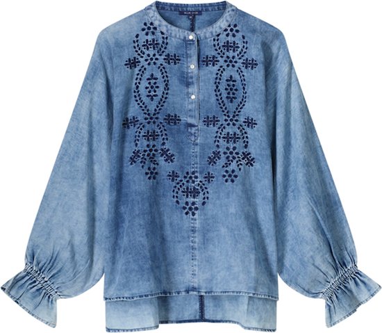 Summum Woman Ladies Blue Daze Embroidered Top - Indigo main image 0