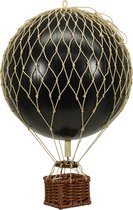 Authentic Models - Luchtballon Floating The Skies - Luchtballon decoratie - Kinderkamer decoratie - Zwart - Ø 8,5cm