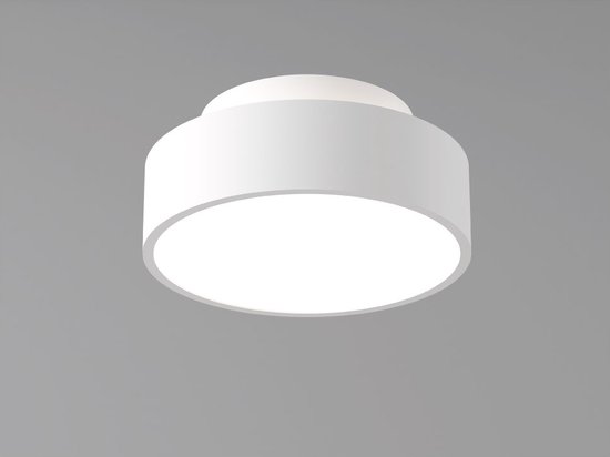 Plafondlamp Chicago-150 Wit - Ø15cm - LED 9,8W 2700K/3000K 1260lm - IP20 - Dimbaar > spots verlichting led wit | opbouwspot led wit | plafonniere led wit | plafondlamp wit | sfeer lamp wit | design lamp wit