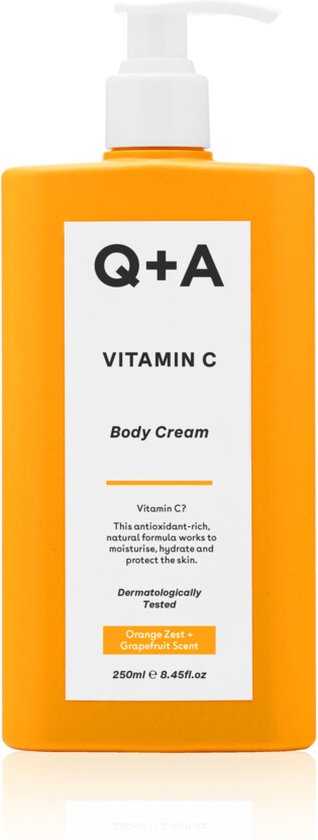 Q+A Vitamin C Body Cream - 3x250 ml - Voordeelverpakking