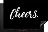 KitchenYeah® Inductie beschermer 81.2x52 cm - Cheers - Drinken - Spreuken - Quotes - Kookplaataccessoires - Afdekplaat voor kookplaat - Inductiebeschermer - Inductiemat - Inductieplaat mat