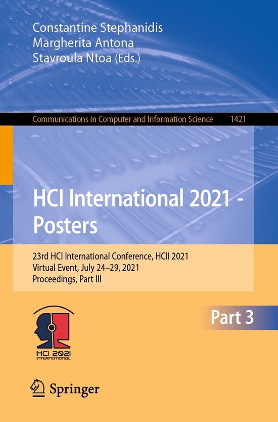 Springer Nature Proceedings Computer Science 3 - HCI Interna ... - cover
