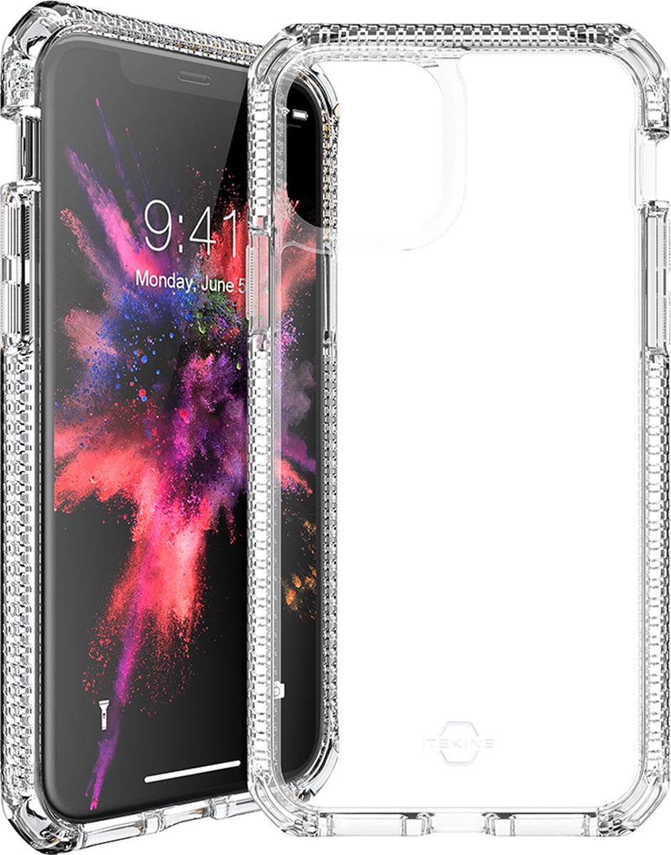 ITSkins Doorzichtig Hoesje geschikt voor Apple iPhone 11 Pro Telefoonhoesje Hardcase | ITSkins SupremeClear Backcover Shockproof | Doorzichtig Telefoonhoesje iPhone 11 Pro | Schokbestendig iPhone 11 Pro Telefoonhoesje | Anti Shock Proof - Transparant