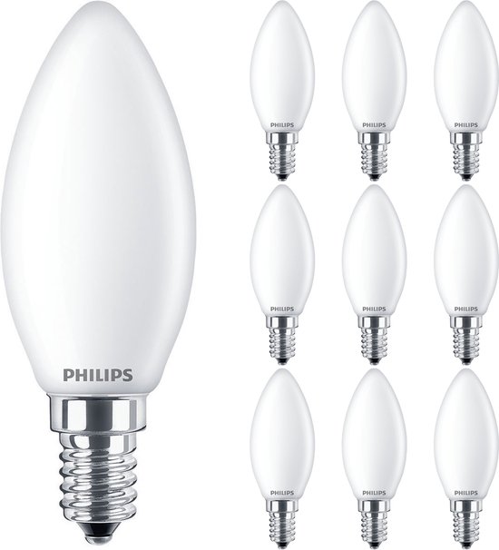 PHILIPS - LED Lamp E14 10 Pack - Corepro LEDcandle E14 Mat 2.2W 250lm - 927 Zeer Warm Wit 2700K | Vervangt 25W