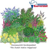 Borderpakket 'Dutch Native Happiness' - inheemse planten - 36 planten - 7-8 m²