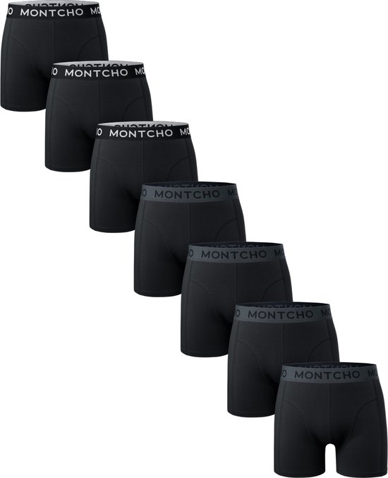 MONTCHO - Dazzle Series - Boxershort Heren - Onderbroeken heren - Boxershorts - Heren ondergoed - 7 Pack - Premium Mix Boxershorts - Midnight Core - Heren - Maat XL