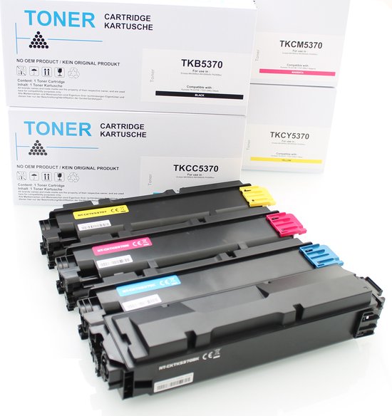 ABC House Brand Set 4x Toner adapté pour Kyocera TK-5370 Ecosys MA3500cix MA3500cifx PA3500cx TK5370