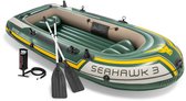 Intex Seahawk 3 Boot Set - 295 x 137 x 43 cm - Inclusief peddels en pomp