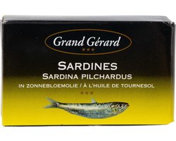 Grand Gérard Sardines in olie 5 dozen x 125 gram