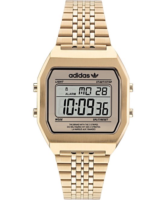 Montre Adidas Street Digital Two AOST22074 - Acier - Couleur or - Ø 37,5 mm