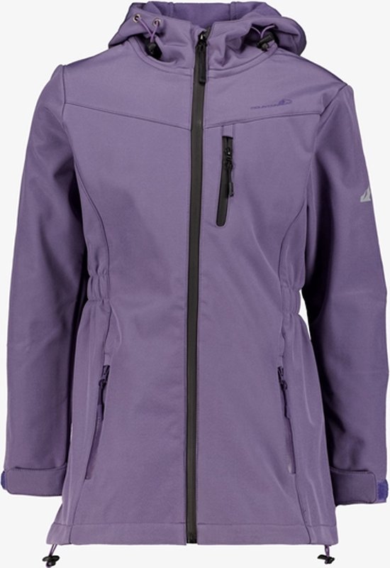 Parka softshell enfant Mountain Peak violet - Taille 110/116 - Coupe-vent et déperlant - Matière respirante
