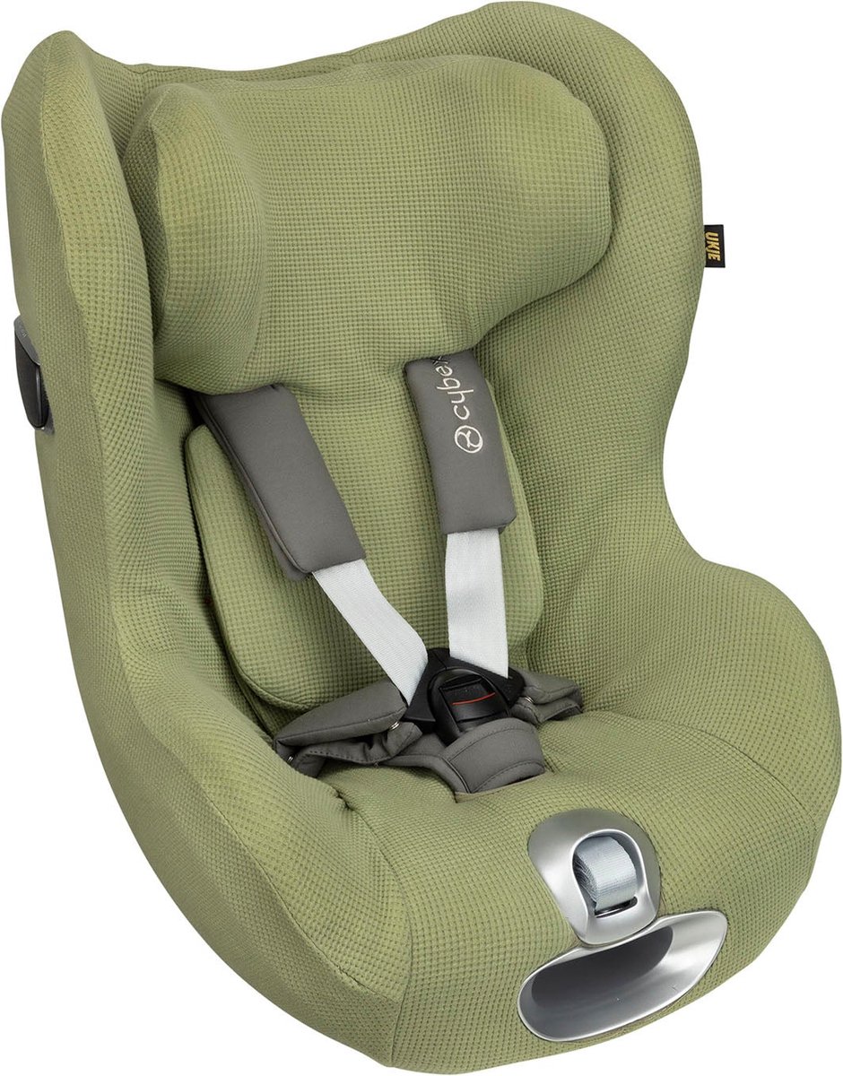 Autostoelhoes Geschikt voor Cybex Sirona Z T - Cybex Hoes Groep 0-1 - Zacht Katoen - Perfecte Pasvorm - Groen