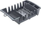 Metaltex - Égouttoir Smartex - 45 x 29 x 12 cm - Lavage de la vaisselle - Lave- Bestekbak - Facile à utiliser - Plastique - Grijs - Suspendu