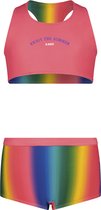 B. Nosy Y402-5024 Bikini Filles - Rayures multicolores floues - Taille 122-128