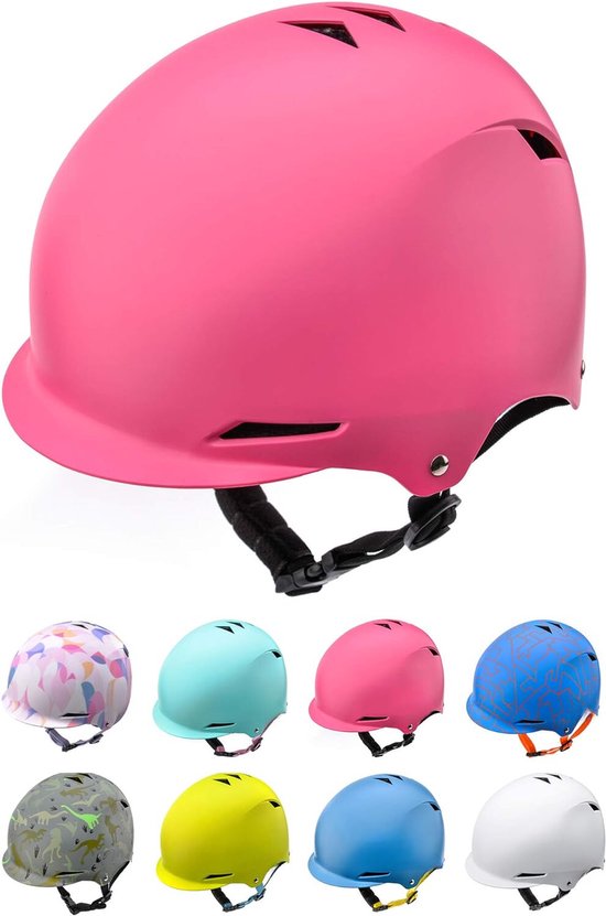 Baby fietshelm - Fietshelm baby - Kinderfiets helm - Fietshelm voor jongens & meisjes - Roze - Maat M (50-55cm omtrek) - Houd je kind veilig op de fiets!