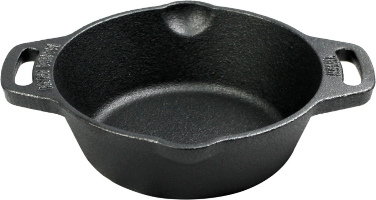 Valhal Outdoor - Gietijzeren Skillet 15cm, twee handvatten VH15H