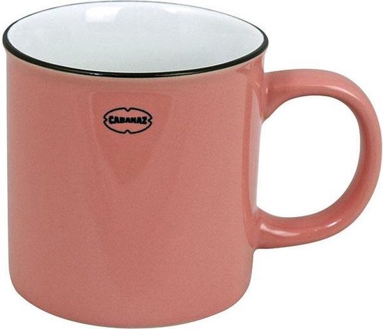 CABANAZ - mok, keramiek, TEA/COFFEE MUG, 250 ml, roze