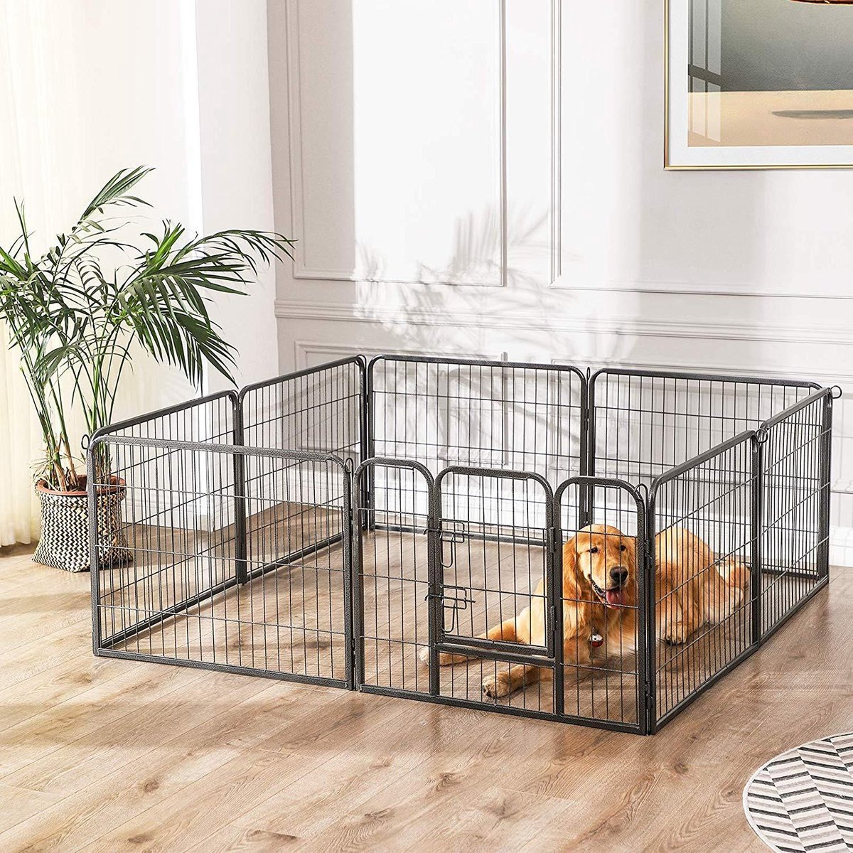 Parc à chiens transformable - Clôture pour animaux de 60 cm de haut et 210  cm de