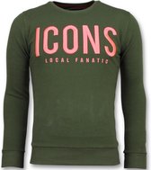 ICONS - Merk Sweater Mannen - 6349G - Groen